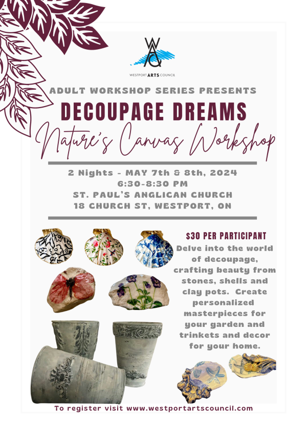 Decoupage Dreams – Nature’s Canvas Workshop Wrap up